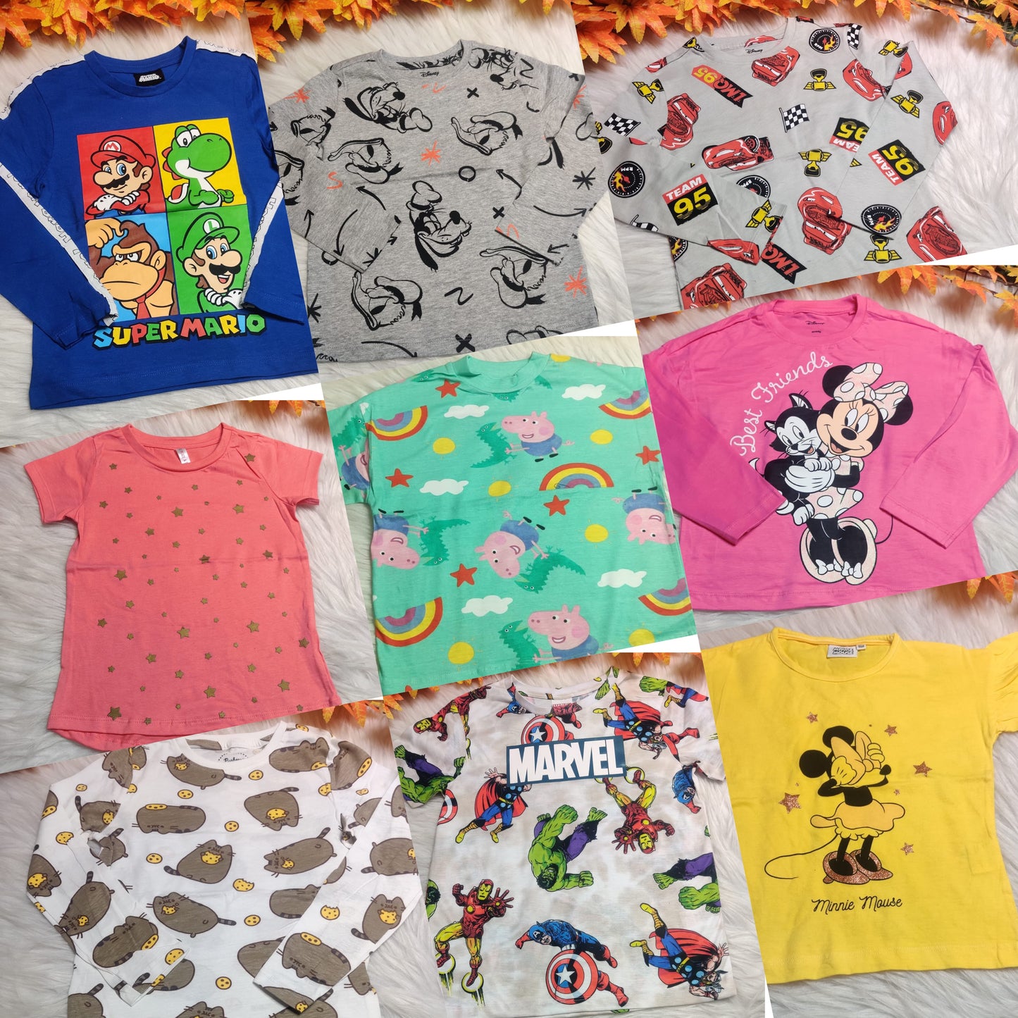 GIRLS 10 PC T-SHIRT COMBO