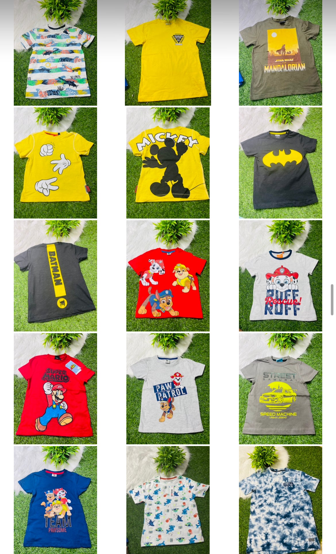 BOYS 10 PC T-SHIRT COMBO