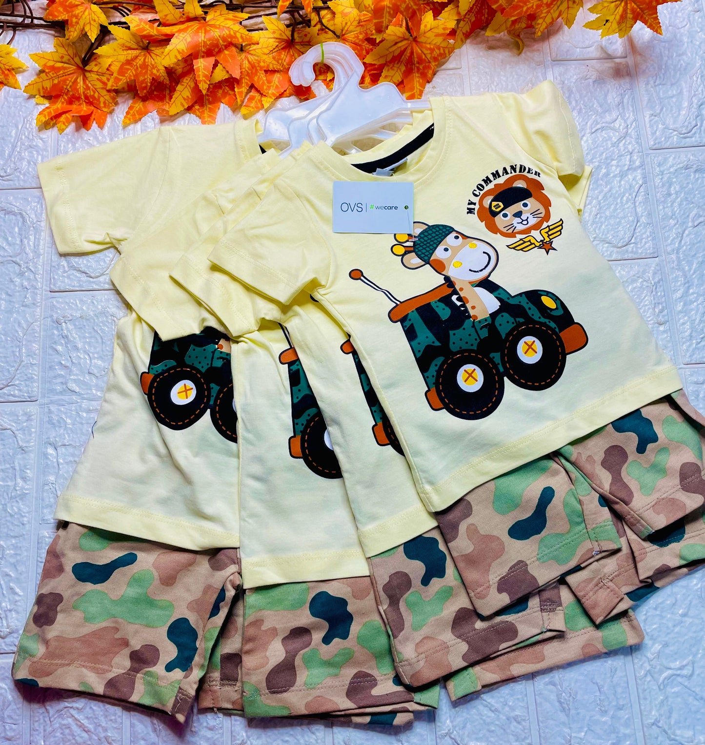 6-12M Kids shorts sets