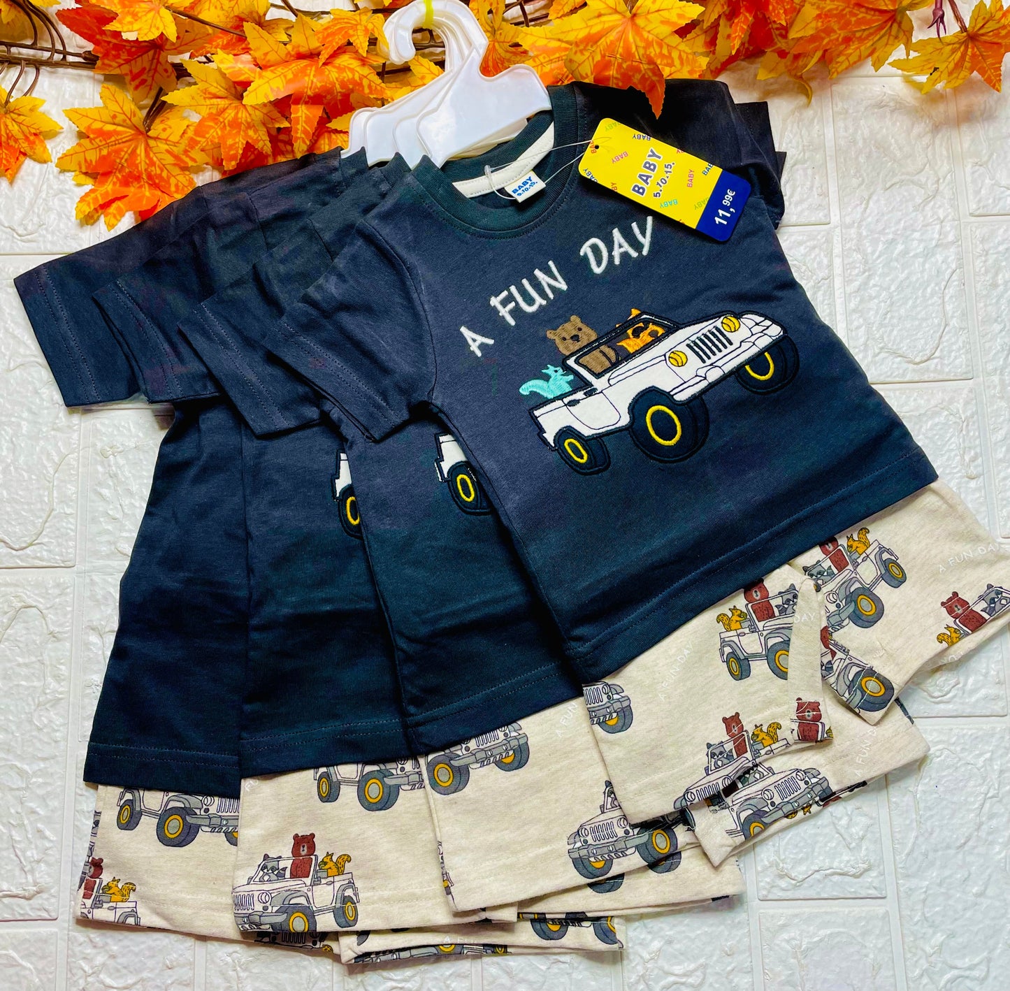 6-12M Kids shorts sets