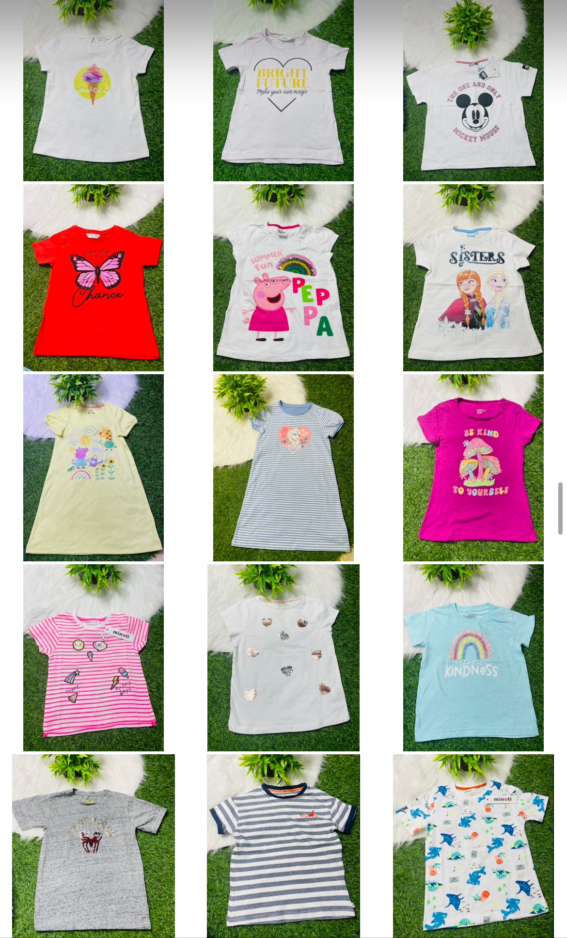 GIRLS 10 PC T-SHIRT COMBO