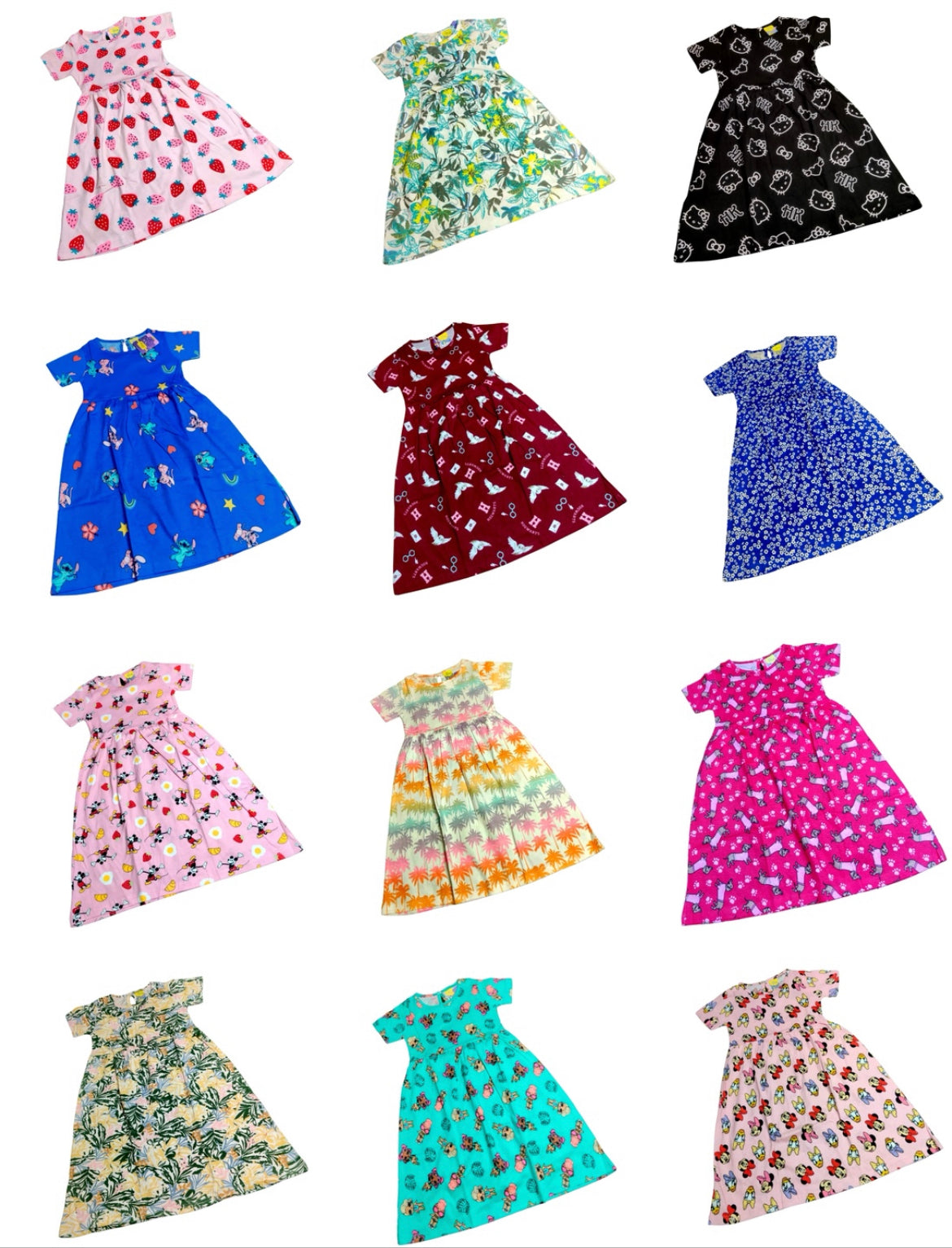 GIRLS 7 FROCKS COMBO