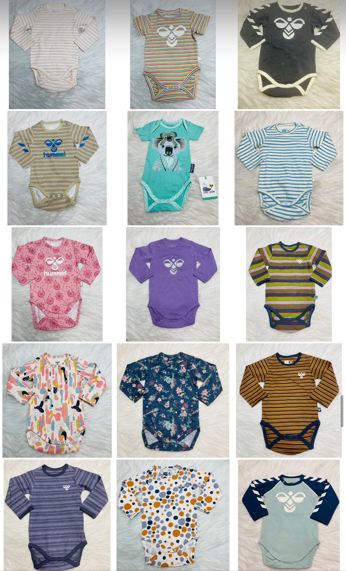 GIRLS 10 PC ONESIES COMBO