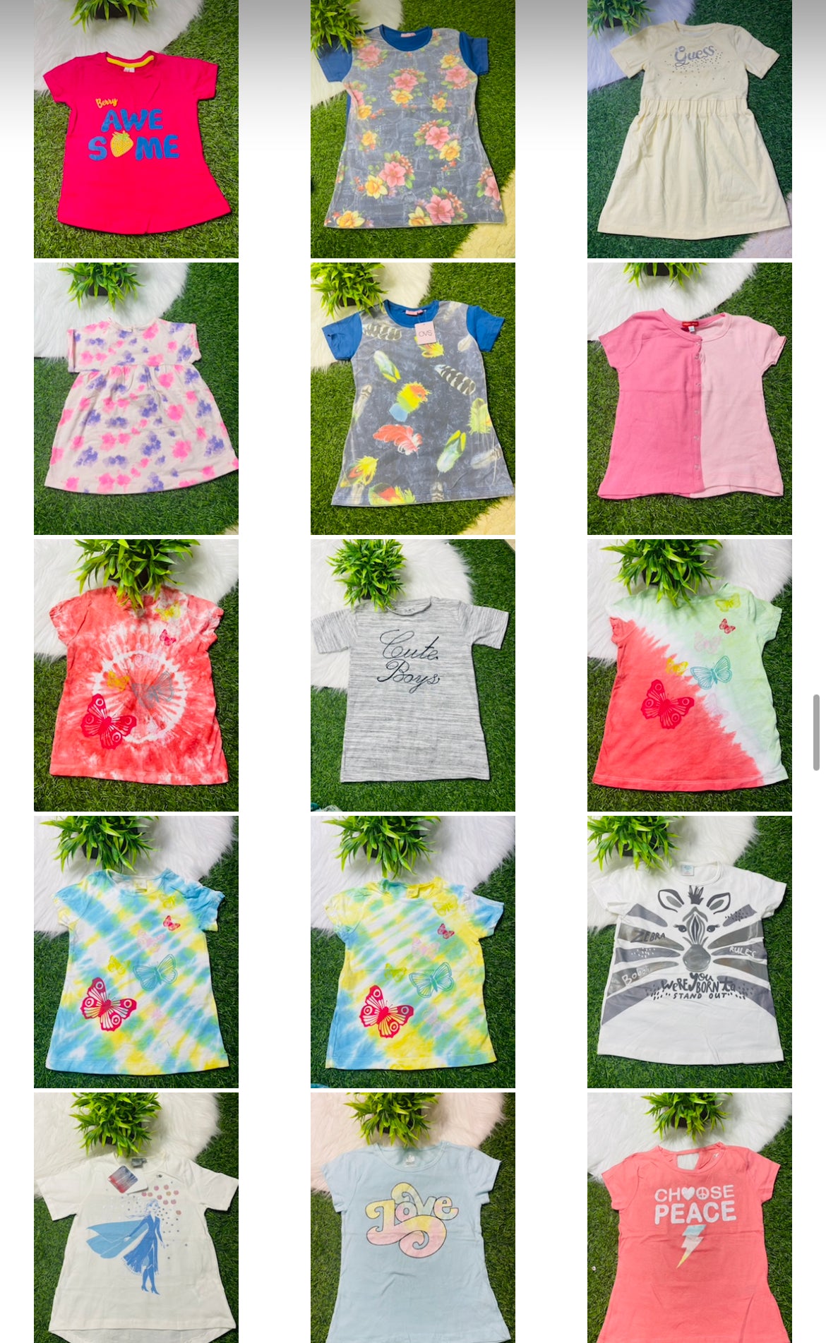 GIRLS 10 PC T-SHIRT COMBO